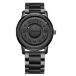 FOXBOX-Relogio-de-pulso-masculino-de-quartzo-magn-tico-ponteiro-de-rolagem-pulseira-titaniun-preto-n-CAIXA.webp