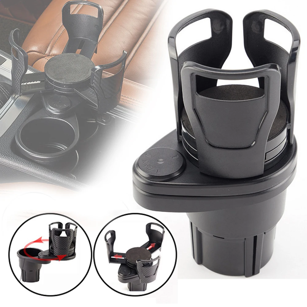 Porta-Copos Multifunção 2 em 1 para Veículos - 360° Antiderrapante